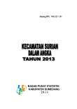 Kecamatan Surian Dalam Angka 2013